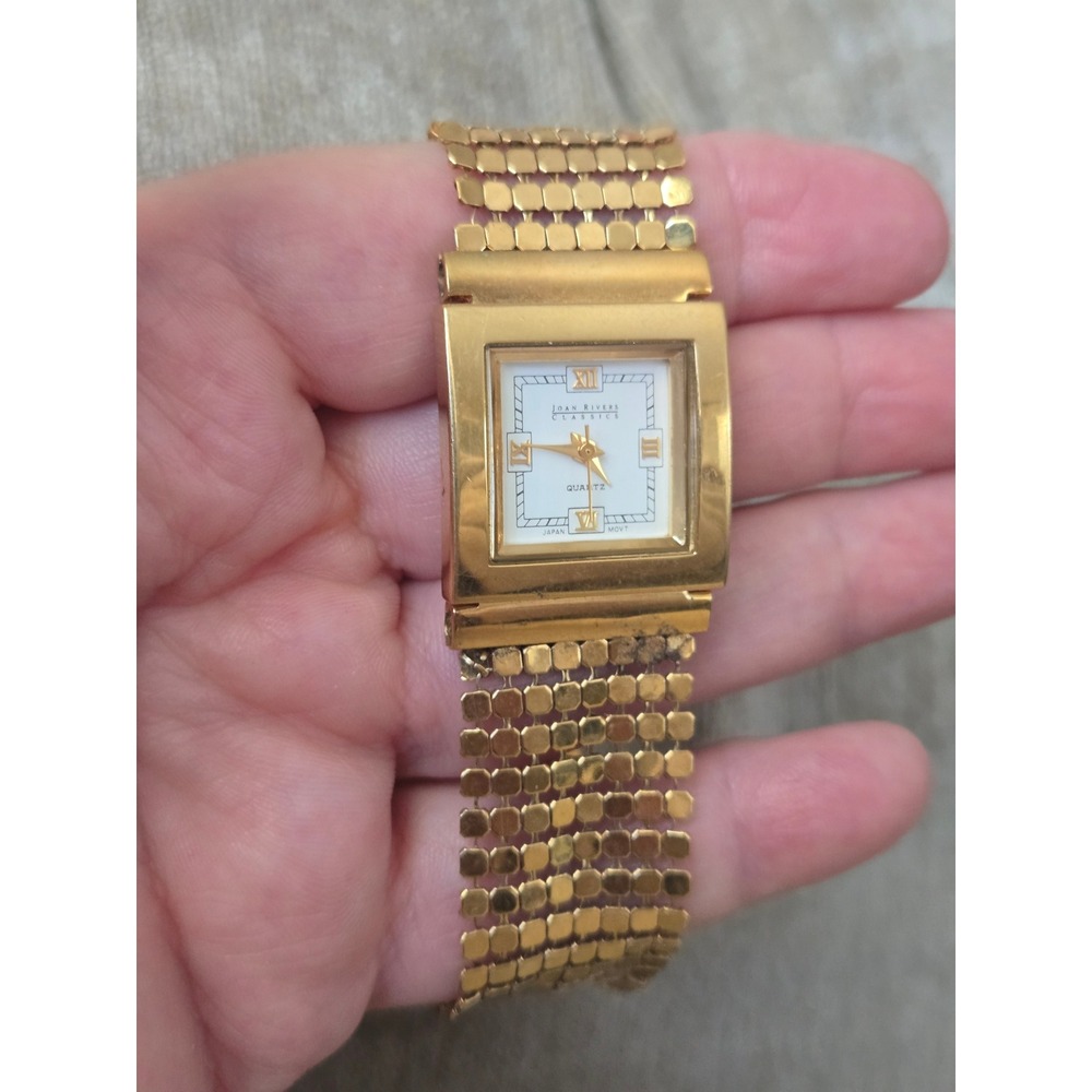 Joan Rivers Mesh Slinky Watch Goldtone Vintage Beautiful!!